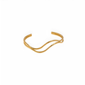 Pulsera dorada Aven rígida en acero inoxidable oro 18k