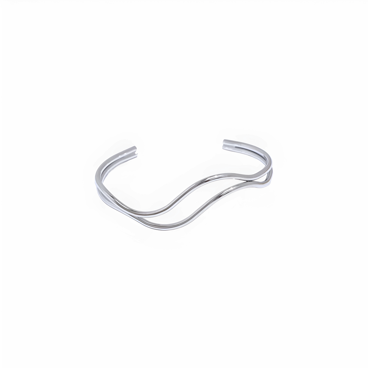 Pulsera dorada Aven rígida en acero inoxidable oro 18k