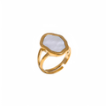 Anillo Calma ajustable en acero inoxidable dorado