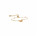 Pulsera dorada Dalia con lazo en acero inoxidable oro 18k