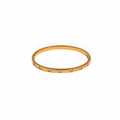 Pulsera dorada Eclipse con zirconita en acero inoxidable