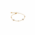 Pulsera dorada Elia con zircon en acero inoxidable oro 18k