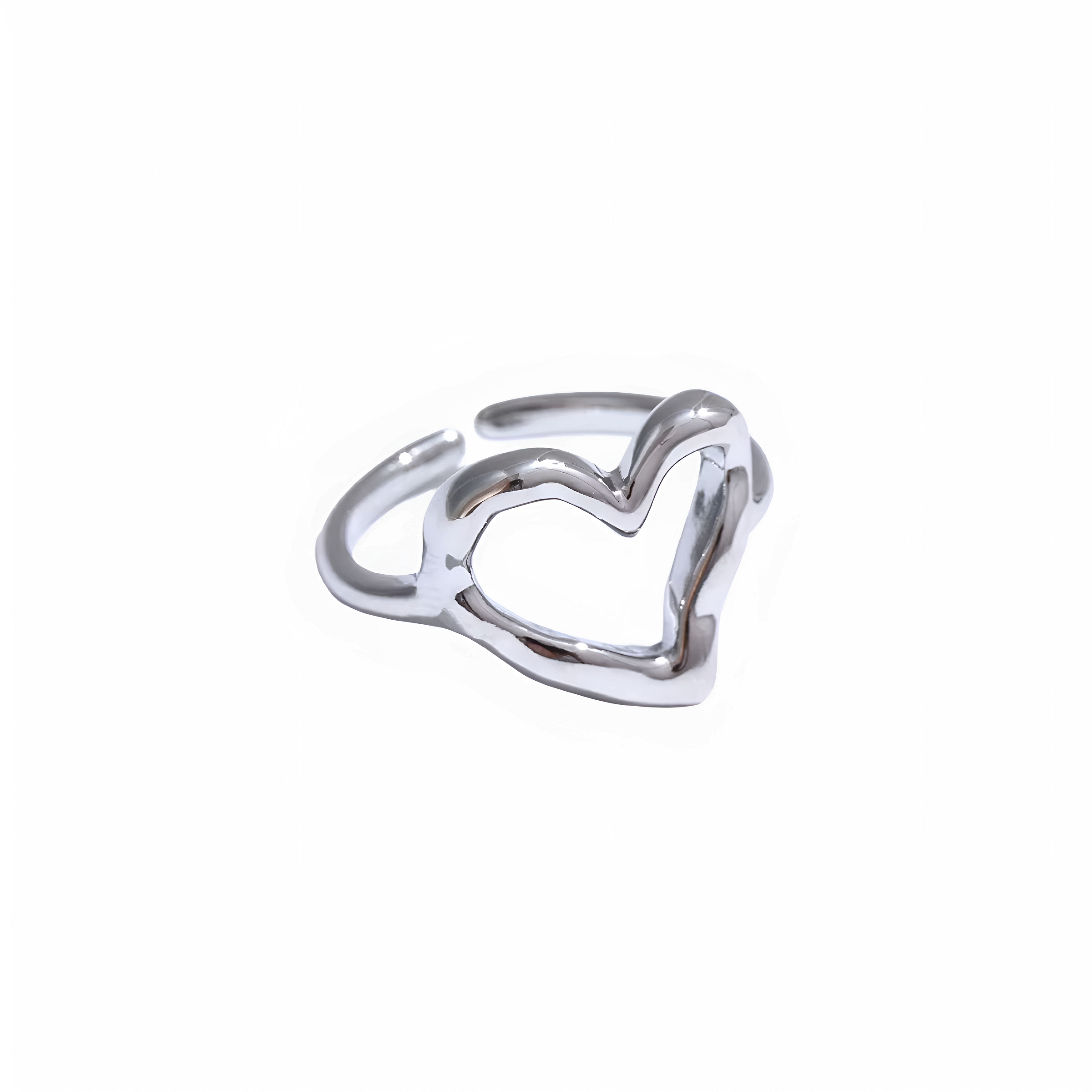 Anillo ajustable de acero inoxidable dorado