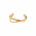 Pulsera dorada Lía rígida ancha en acero inoxidable oro 18k
