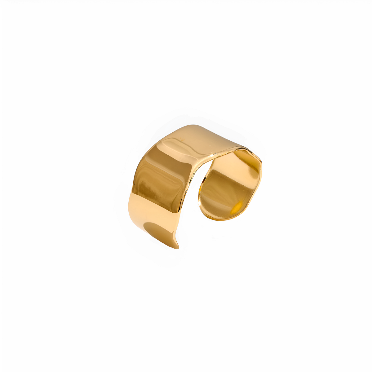 Pulsera dorada Marea rígida en acero inoxidable oro 18k